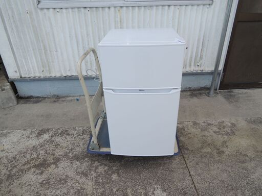 △Haier ハイアール ノンフロン冷凍冷蔵庫 JR-N85E 動作品 ホワイト 2023年製 85L 冷蔵庫/管理7406