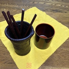 楊枝セットと　ぐい呑