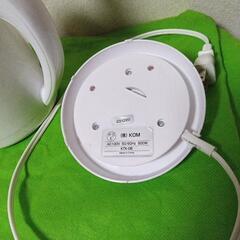 電気ケトル コンパクトケトル 0.8L 空焚き防止機能 ホワイト KTK-08WH 23年12月製の画像