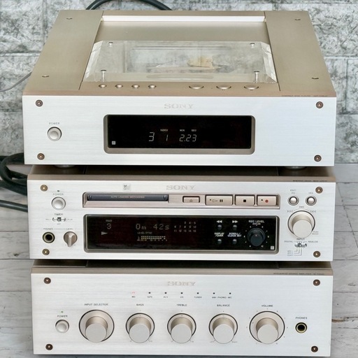 家電 SONY CDP-X5000 TA-F5000 MDS-J3000