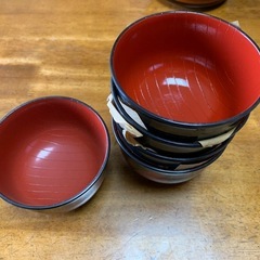 (美品)未使用､汁椀5個の画像