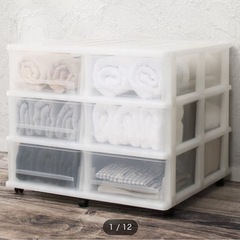 ニトリキャスター付き押入れ収納ケースの画像