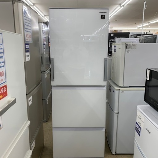 3ドア冷蔵庫　SHARP   SJ-GW35H-W