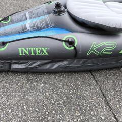 【インフレータブルカヤック】INTEX チャレンジャーK2 パドル＆ポンプ付【引取限定・現状渡し】の画像