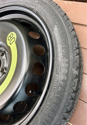 アウディ純正19インチスペアホイール スペアタイヤ 1本 4J +29 5H 112 Continental CST 17 T125/