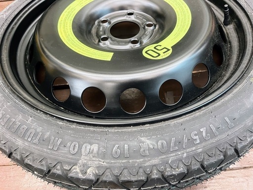 アウディ純正19インチスペアホイール スペアタイヤ 1本 4J +29 5H 112 Continental CST 17 T125/