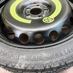 アウディ純正19インチスペアホイール スペアタイヤ 1本 4J +29 5H 112 Continental CST 17 T125/70R19 の画像
