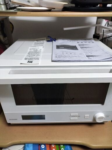アイリスオーヤマ　角皿スチーム式オーブンレンジ18L