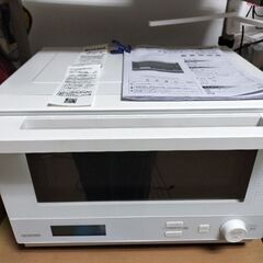 アイリスオーヤマ　角皿スチーム式オーブンレンジ18L
