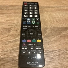 シャープ　テレビリモコン　AQUOS