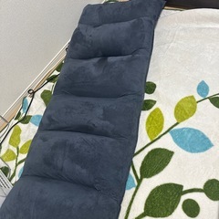 美品　ソファ　座椅子　ネイビー　の画像