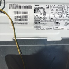 Haier ハイアール全自動電気洗濯機　JW-C45CK 4.5kg 2019年製の画像