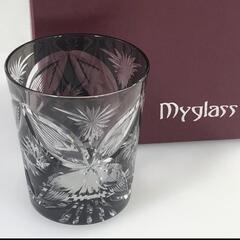 切子グラス My Glass　蝶　箱入り1個

