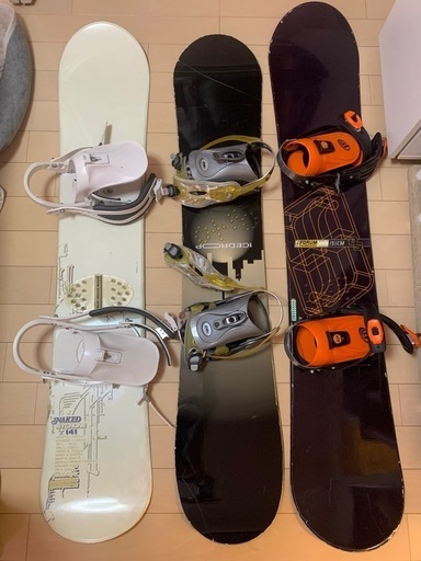 手渡し可※スノーボード3点セット(板 バインディング ブーツ)ケース付き