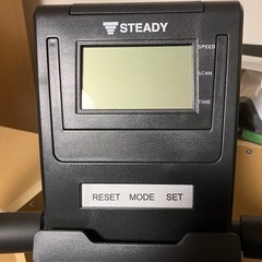 フィットネスバイク/STEADY ST-102/折畳式/心拍数計測機能付き/マット、サドルカバー付きの画像