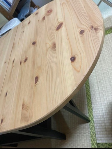 IKEA ARKELSTORP（アルケルストルプ）　バタフライテーブル　折りたたみテーブル　引き出し有