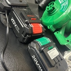 kimo ブロアー　インパクト　使用頻度少なめ　フルセット　バッテリー2個付の画像