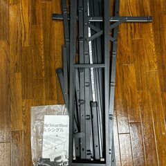 無料　シングル　ベッドフレーム　ブラック