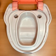 コンビ ベビーレーベル 洋式おまるでステップ（レーベルコーラル）の画像