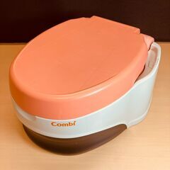 コンビ ベビーレーベル 洋式おまるでステップ（レーベルコーラル）の画像