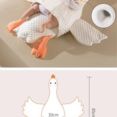 新しい ぬいぐるみ ガチョウ 大きい ぬいぐるみ 抱き枕 ベビーまくら 赤ちゃん ベビー ブランケット 洗える ベビーピロー 記念撮影 出産祝い 抱き枕 窒息防止 落ち防止 インテリア おもちゃ 動物 アニマル 可愛い ふわふわで癒される 通気 誕生日 プレゼント ギフトの画像