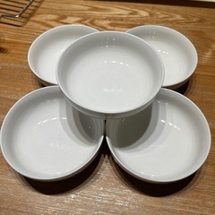 白い食器５点セット