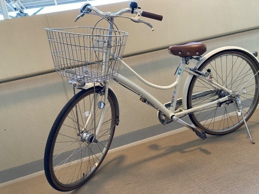 【美品】ブリヂストン シティサイクル エブリッジL 26型 内装3段変速 (E.Xクリームアイボリー)