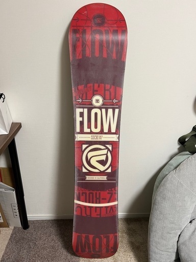 スノーボード3点セット カバー付き FLOW FRUX