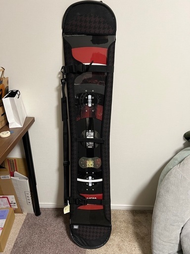 スノーボード3点セット カバー付き FLOW FRUX