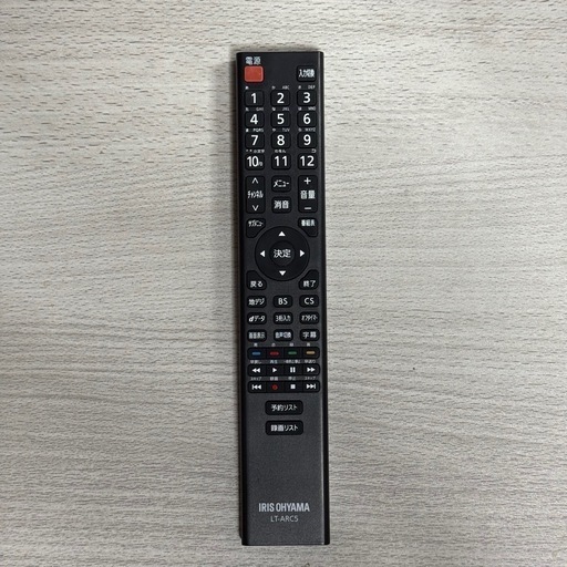 IRIS OHYAMA LT-ARC5 テレビ用リモコン