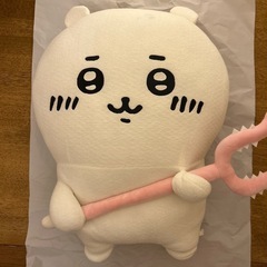 ちいかわ 討伐棒をもった特大ぬいぐるみ マスコット 抱き枕 もちもちの画像