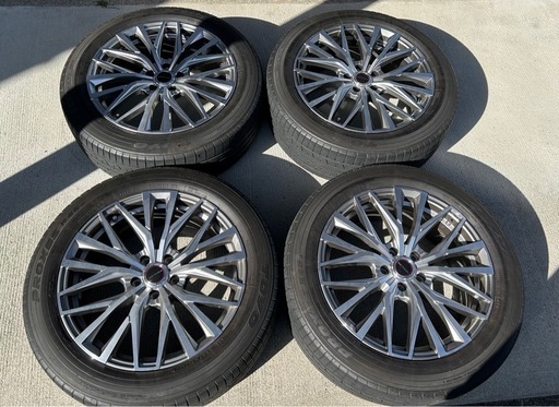 19×8.0J 5-114.3 INSET45 マルカ MID アルバトロス 4本セット19インチ 5穴　225/55-19