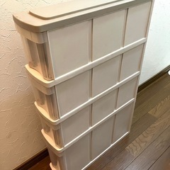 スリムラック　引き出し4段　キッチン隙間収納の画像