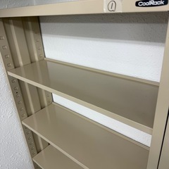 スチールラック 書架 本棚 高さ180cm クールラック大 CoolRack アイボリー 東洋事務器工業 その①の画像