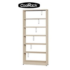 スチールラック 書架 本棚 高さ180cm クールラック大 CoolRack アイボリー 東洋事務器工業 その①の画像