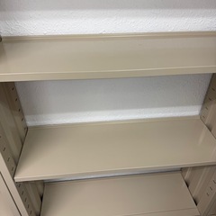 スチールラック 書架 本棚 高さ180cm クールラック大 CoolRack アイボリー 東洋事務器工業 その③の画像