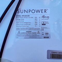 SunPower SPR-E20-250 ソーラーパネル 250W 5枚セットの画像