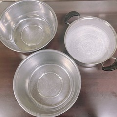 洗い桶 ステンレス 丸型  たらい