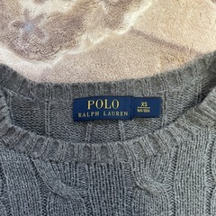 POLO RALPH LAUREN グレー ケーブルニット XSの画像