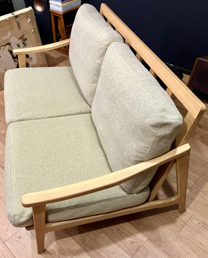 シギヤマ家具 ホワイトオーク材 ソファ 2.5人掛 W160cm