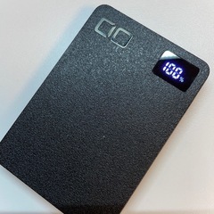 【美品】CIO 5千mAh モバイルバッテリー　黒の画像