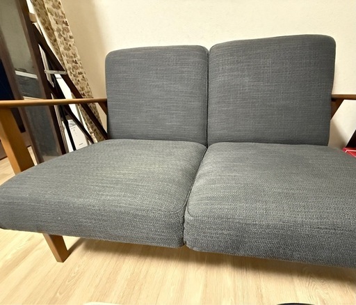 IKEA EKENÄSET シンプルな2人掛けソファ グレー IKEA EKENÄSET シンプルな2人掛けソファ グレー