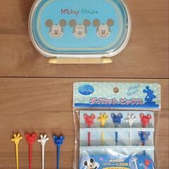 ミッキーマウス　弁当箱　ピック　ふりかけシート