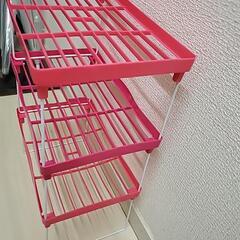 ピンク★ラック☆収納棚☆3つセット★の画像
