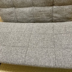 【無料】2人掛け 幅100cm 3way ソファベッド 14段階リクライニング ハイバック仕様【3/28までの引き渡し希望】 の画像