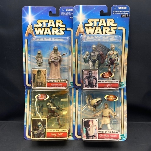 m0314701-2 STAR WARS スターウォーズ ベーシックフィギュア エピソード2 TOMY トミー まとめ売り34個 まと