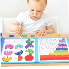知育おもちゃ 数字 数学 知育玩具 分数 ホワイトボード カラフル 子供 幼児 小学生 プレゼント 恐竜 オモチャ カバ おもちゃ ギフト 塗り絵 子供 思考力 色形認知 男の子 女の子 カラフル 子供 幼児 小学生 プレゼントの画像