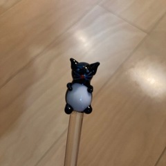 猫　ガラス　マドラーの画像