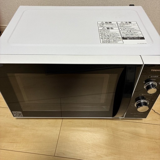 東芝 2021年製 ヘルツフリー フラット電子レンジ 17L ER-SM17