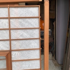 建具　ふすま　襖　2枚セット　ジャンクの画像